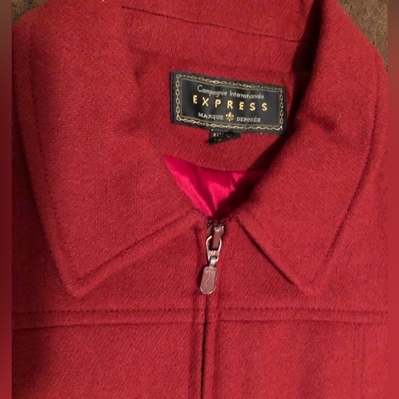 Red wool jacket Express - Picture 6 of 9